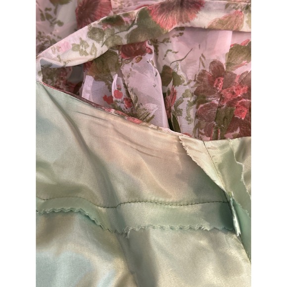 Vintage 1950s Floral Botanical Dress Garden Cottagecore Fit Flare Fairy Ethereal - Picture 6 of 7